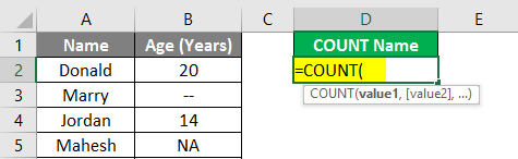 Count Names in Excel | How to Count Names in Excel? (With Examples)