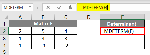 Determinant in Matrix 1.2