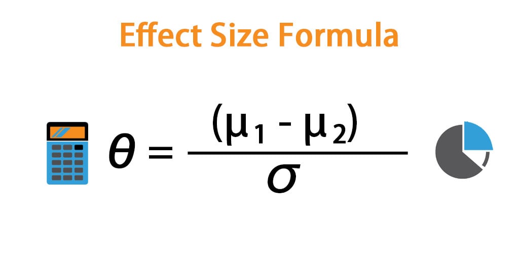 Effect Size Formula Calculator (Examples with Excel Template)