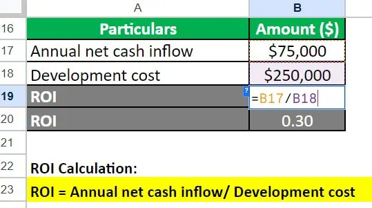 Feasibility Study Examples-Example 3 ROI 1