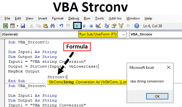 VBA Strconv