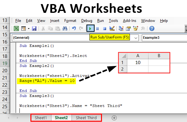 VBA WorkSheets How To Use VBA Worksheet Function In Excel 