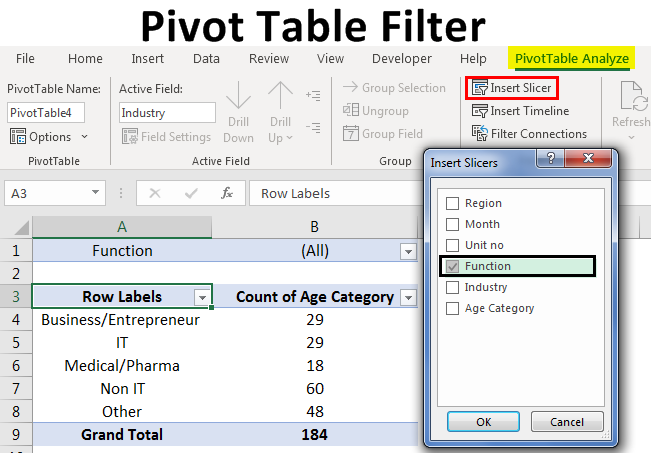  Pivot Table Filter How To Filter Data In Pivot Table With Examples