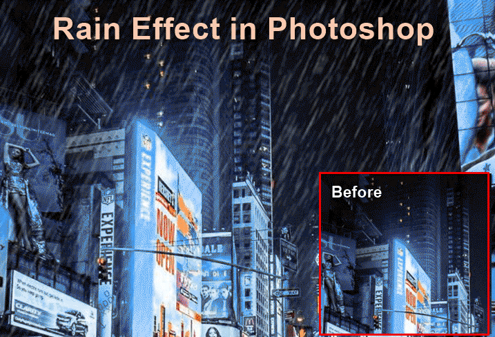 Rain Effect in Photoshop | Learn How to create Rain Effect in Photoshop