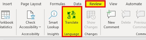 Translate In Excel