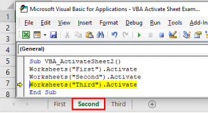 VBA Activate Sheet | How To Activate Sheet In Excel VBA?