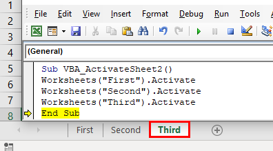 VBA Activate Sheet | How to Activate Sheet in Excel VBA?