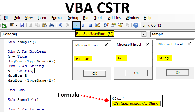 Vba Cstr | Convert Value To String Data Type Using Excel Vba Cstr