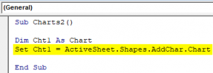 VBA Charts | How to Create Charts in Excel Using VBA Code?