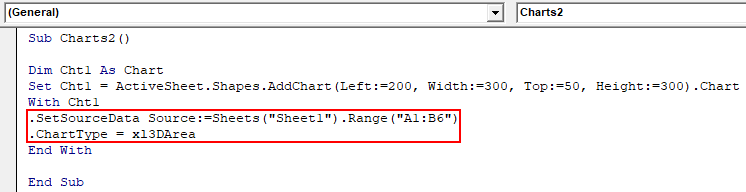 VBA Charts Example 2-6