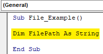 VBA Check File Exits Example 1.2