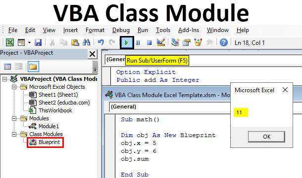 Vba Class Module How To Insert Class Module In Excel Using Vba