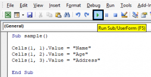 structured programming in vba excel