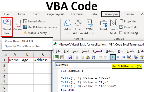 write vba code in excel for mac