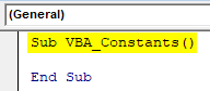 VBA Constant Example 1-2
