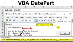 VBA DatePart | How to Use DatePart Function in Excel VBA with examples