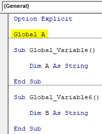 VBA Global Variables Example 2-2
