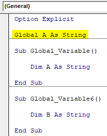 VBA Global Variables Example 2-3