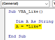 VBA Like Example 1.3