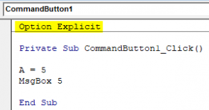 Vba excel option explicit что это