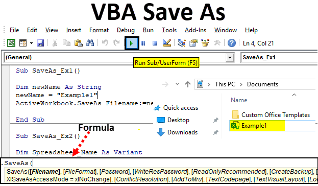 Vba Save As | Examples To Save Excel File Using Vba Save As Function