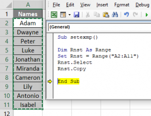 VBA Set | How to Use a Set Keyword in VBAwith examples?