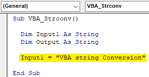 VBA Strconv example 1.3
