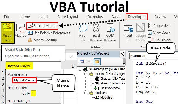 visual basic for applications tutorial excel