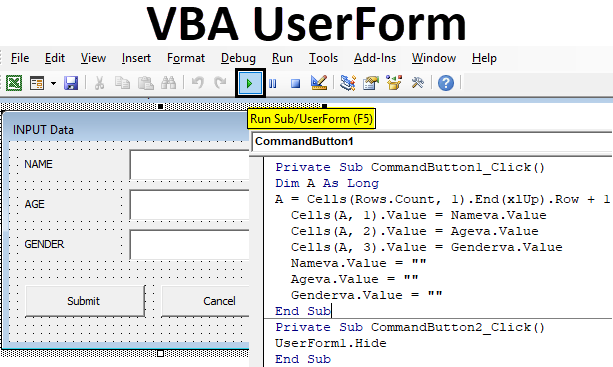 How To Insert Userform In Excel