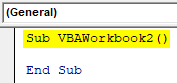VBA Workbook Example 2-1