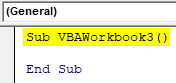 VBA Workbook Example 3-1