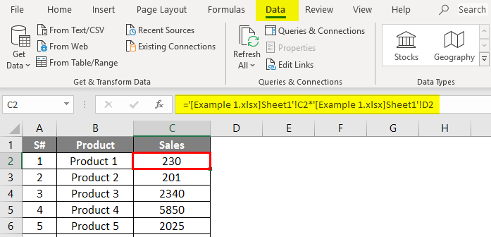 breaks link in excel 1-6