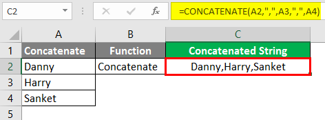 concatenate function 2 (Excel Calculations)