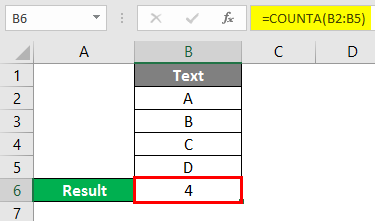 COUNTA Function in Excel 2-2
