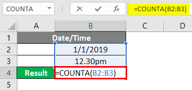 COUNTA Function in Excel 6-1