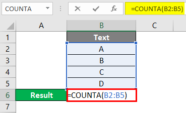 COUNTA Function in Excel 2-1