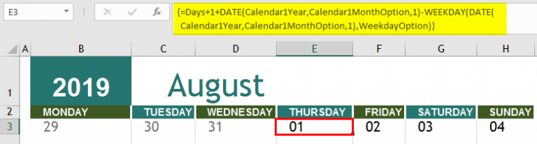 How To Insert Calendar In Excel 2016