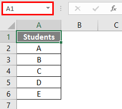 name box in excel 1-1