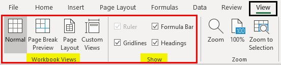 page setup in excel 1-1