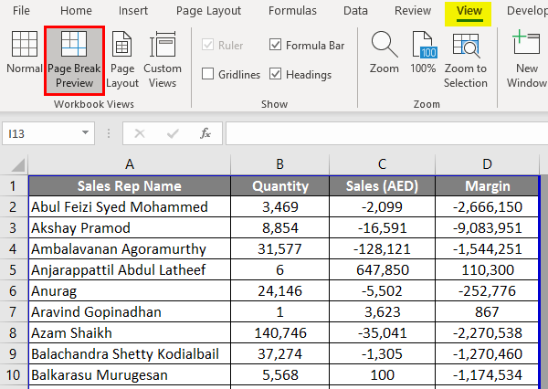 Page Setup in Excel | How to Setup Page in Excel with Examples