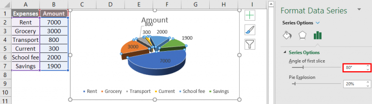 how to make a pie chart in excel with a hole