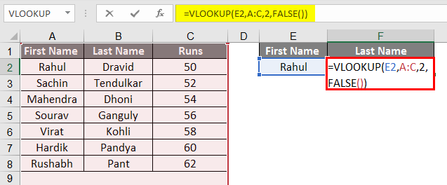 vlookup examples in excel 1-2