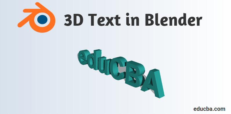 blender 3d text template