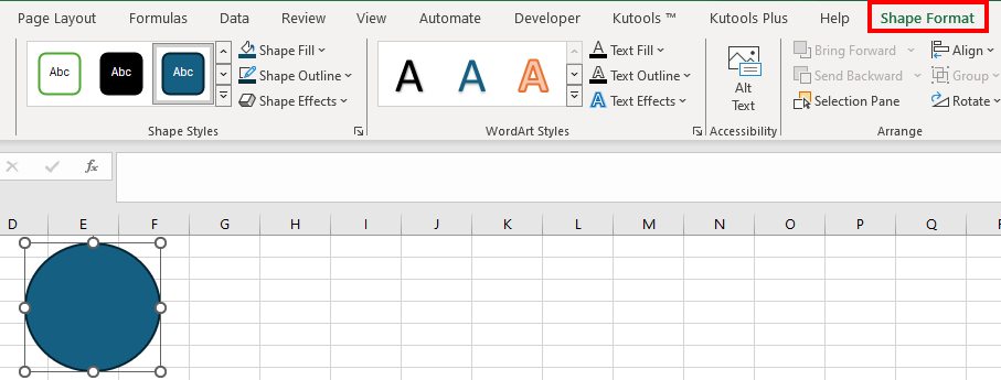 Family Tree in Excel 1-5