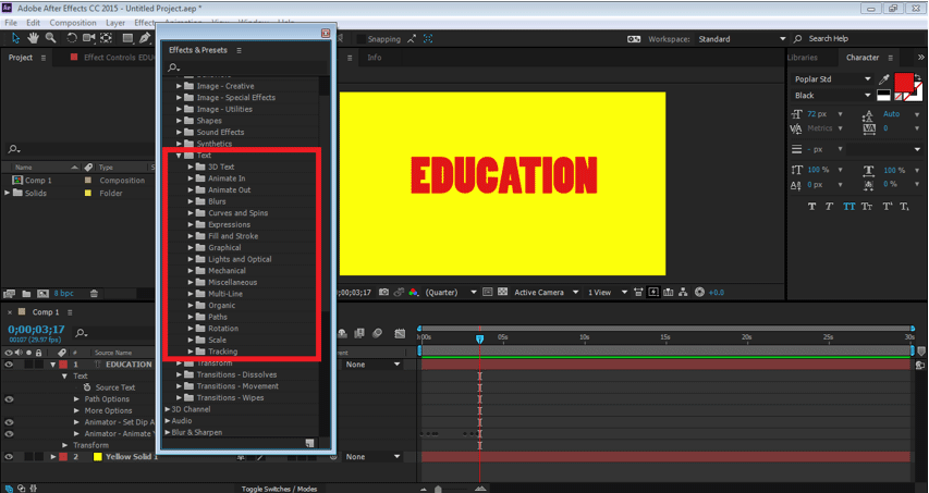 Create eye-popping text animations, Adobe After Effects