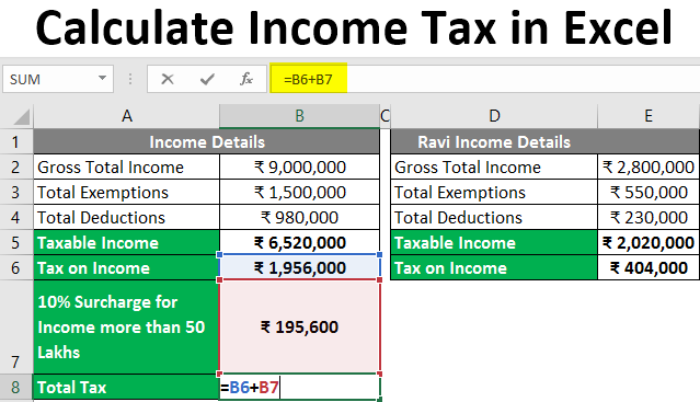 salary income tax calculator excel sheet free download