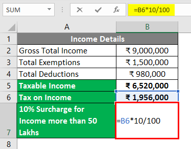 Calculate income tax in excel 3 6