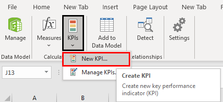 Create new KPI