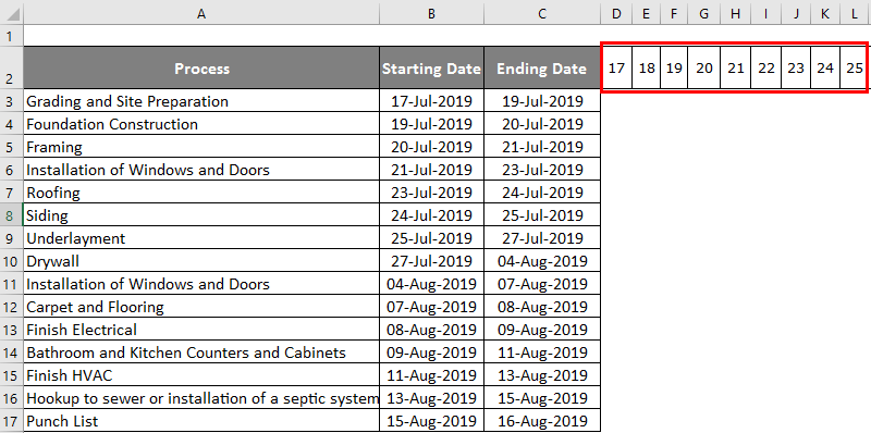 Excel Project Management Template 1-3