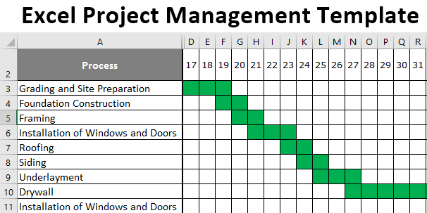 project management planner excel